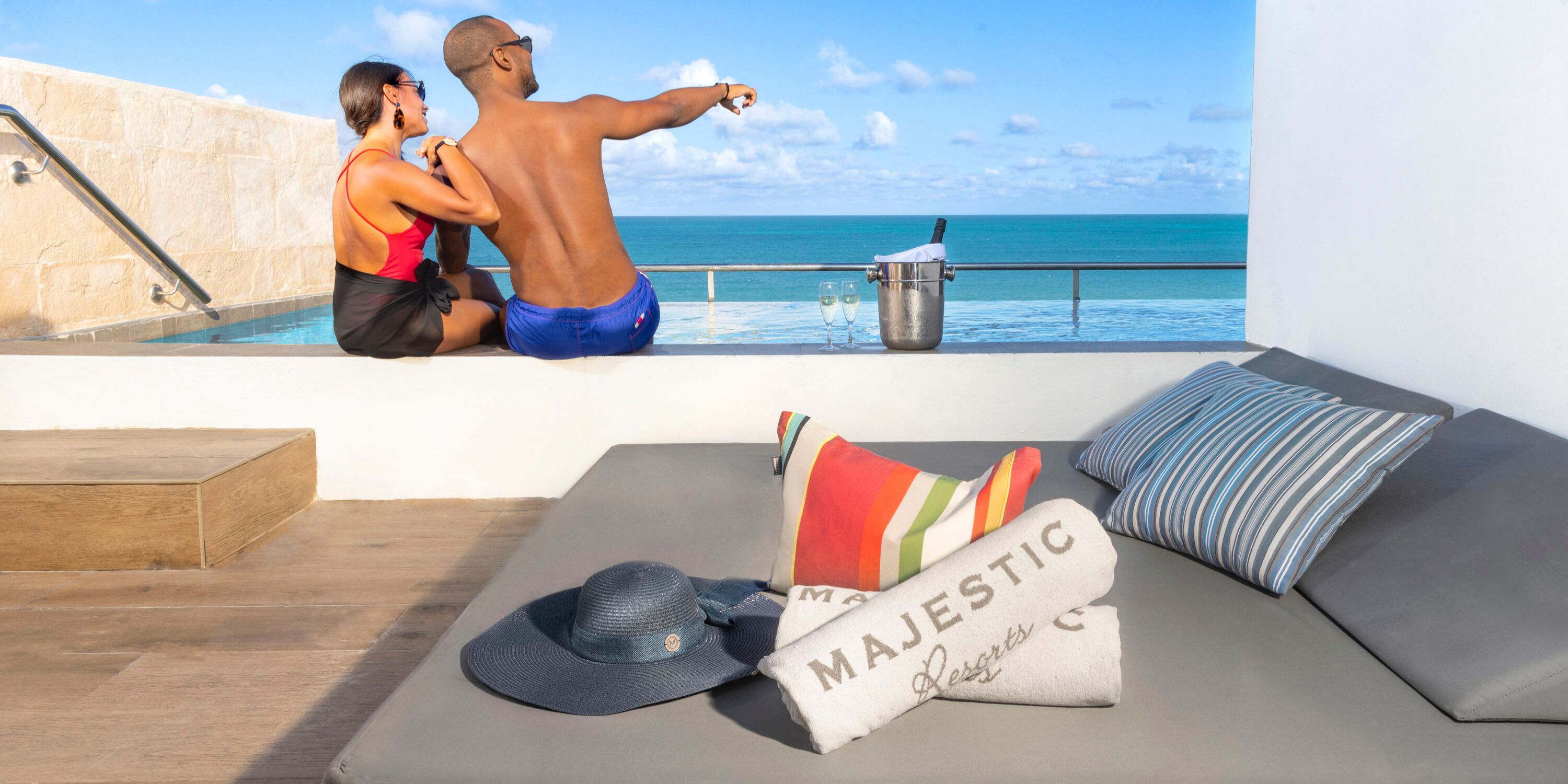 Majestic Elegance Costa Mujeres Mexican Pool Terrace 2